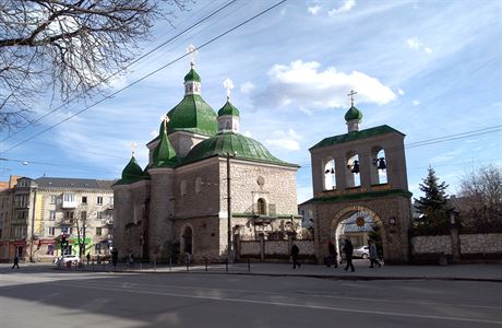 Jeden z pravoslavnch kostel.