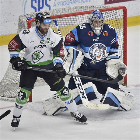 Michal Vondrka (vlevo) posílil hokejisty Pardubic.