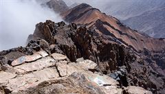 Vrchol Jebel Toubkal (4 167 m.n.m.)