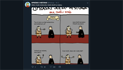 Poslední strip z cyklu komiks Opráski seskí historje zveejnný na Facebooku.