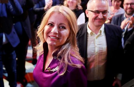Zuzana aputov, vtzka druhho kola prezidentskch voleb na Slovensku.