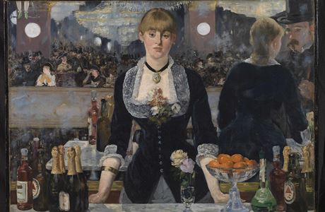 douard Manet, Bar ve Folies-Bergere (1882), olej na pltn