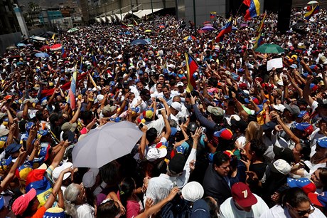 Protesty ve Venezuele proti vlád prezidenta Madura.