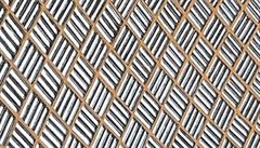 Celek a detail sklobetonové klenby paláce Atlas v Karlín Frantika Stalmacha a...