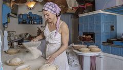 árka Nemeová, která má malou pekárnu v Dolní Oldii na Liberecku nedaleko...