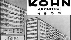 Obálka druhé monografie brat�í Kohn�, vydané v roce 1939 v Quitu s blokem dom�...