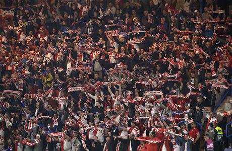 Fanouci Slavie pi venkovnm zpase s Chelsea