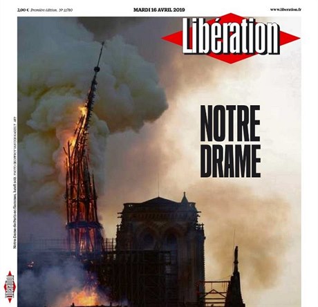 ást titulní strany deníku Libération.