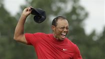 Obrovská radost Tigera Woodse z triumfu na Masters.