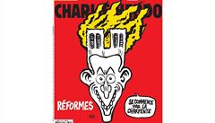 Macronova hořící hlava od Charlie Hebdo i kritika miliardářů. Karikaturisté reagují na Notre-Dame