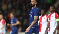 Giroud: Slavia je jednoznan nejlep tm, proti ktermu jsme v Evropsk lize hrli