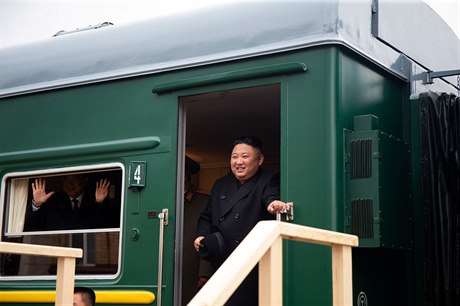 Severokorejský vdce Kim ong-un pijel svým obrnným vlakem do Vladivostoku.
