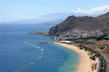 Plá na panlském ostrov Tenerife.