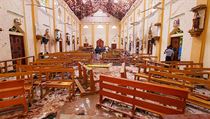 Interir jednoho z kostel, ve kterm se v nedli odehrl teroristick tok.