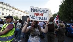 Na Václavském námstí v Praze se scházejí lidé, kteí chtjí protestovat proti...
