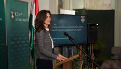 Ma�arská ministryn� pro vztahy s EU Judit Vargová.