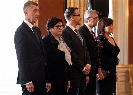 Prezident Miloš Zeman jmenoval 30. dubna 2019 na Pražském hradě Karla Havlíčka,...