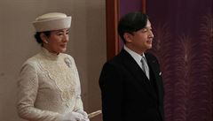 Japonský korunní princ Naruhito a jeho manželka, korunní princezna Masako, se...