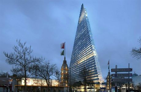 V Paíi vyroste do roku 2024 trojúhelníkový mrakodrap, který navrhli výcartí...