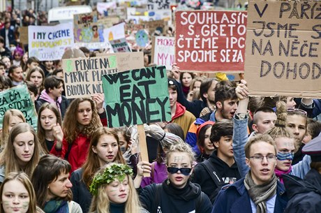Ilustrační foto z protestu za změnu klimatu.