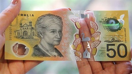 Na nov vydaných australských bankovkách v hodnot 50 australských dolar je...