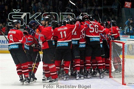 Radost hokejistů Bánské Bystrice