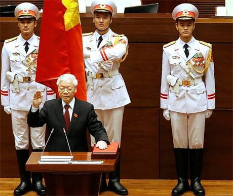 Vietnamský prezident Nguyen Phu Trong.