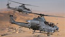 Vojensk vrtulnky Bell AH-1Z, kter plnuje esk republika koupit.
