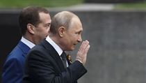 Rusk prezident Vladimir Putin dorazil na vojenskou pehldku v doprovodu...