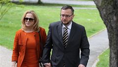 Bývalý český premiér Petr Nečas se svou ženou Janou.