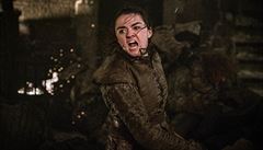 Arya Stark (Maisie Williamsová) v bitv o Zimohrad. Hra o trny, 8. série,...