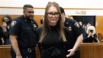Anna Sorokin arrives for sentencing at New York State Supreme Court, in New...