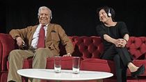 Nobelisté Herta Müllerová a Mario Vargas Llosa debatovali v rámci veletrhu Svět...