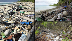 Plastové zneitní na Kokosových ostrovech.