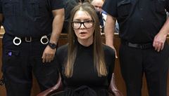 Anna Sorokin arrives for sentencing at New York State Supreme Court, in New...