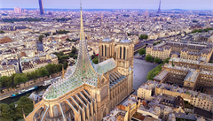 Skleník na střeše Notre-Dame. Architekt představil odvážný návrh na dostavbu vyhořelé katedrály