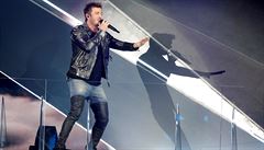 Sebastian Rajman z Finska na prvním semifinále Eurovize 2019.