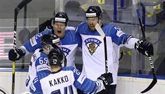Radost finských hokejist.