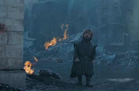 Tyrion Lannister (Peter Dinklage) v troskch Krlova pstavit. Hra o trny,...