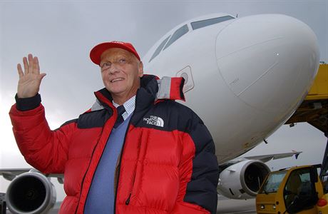 Mistr svta ve formuli 1 Niki Lauda jako podnikatel v letectv.