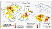 Sucho vymizelo v kvtnu v povrchov vrstv do 40 centimetr zcela a v hloubce...