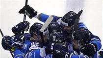 Radost finskch hokejist.