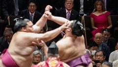 Kvli Trumpovi musela být zpísnna bezpenostní opatení a japonský svaz sumó...