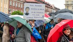 Demonstrující v Hradci Králové reagoval na Babiova slova, e pedchozí...