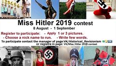 Miss Hitler. Na ruské sociální síti opět vyzývají dívky, aby ukázaly lásku k třetí říši