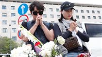 Jihokorejci uctili památku svých blízkých, kteří zemřeli při nehodě dvou lodí v...