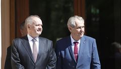 Slovensk prezident Kiska je na posledn nvtv eska. Bude mi chybt, ekl Zeman