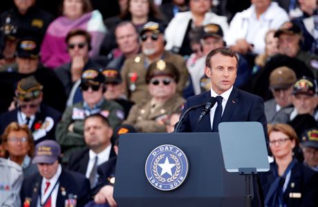 Emmanuel Macron zmínil i eskoslovenské vojáky.
