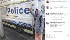 ‚Nenenene, nikdy mě nechytíte.‘ Potetovaná celebrita se na sítích vysmívá australské policii