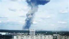 Dv exploze v ruském závod na výrobu trhavin Kristall ve mst Dzerinsk v...